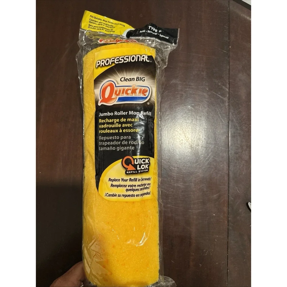 Quickie Professional Jumbo Roller Mop Head Refill Type P for Mop Series 055/055B